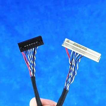 40Pin LED LCD LVDS Display Cable with Two Channel and 6 Bit Interfaces