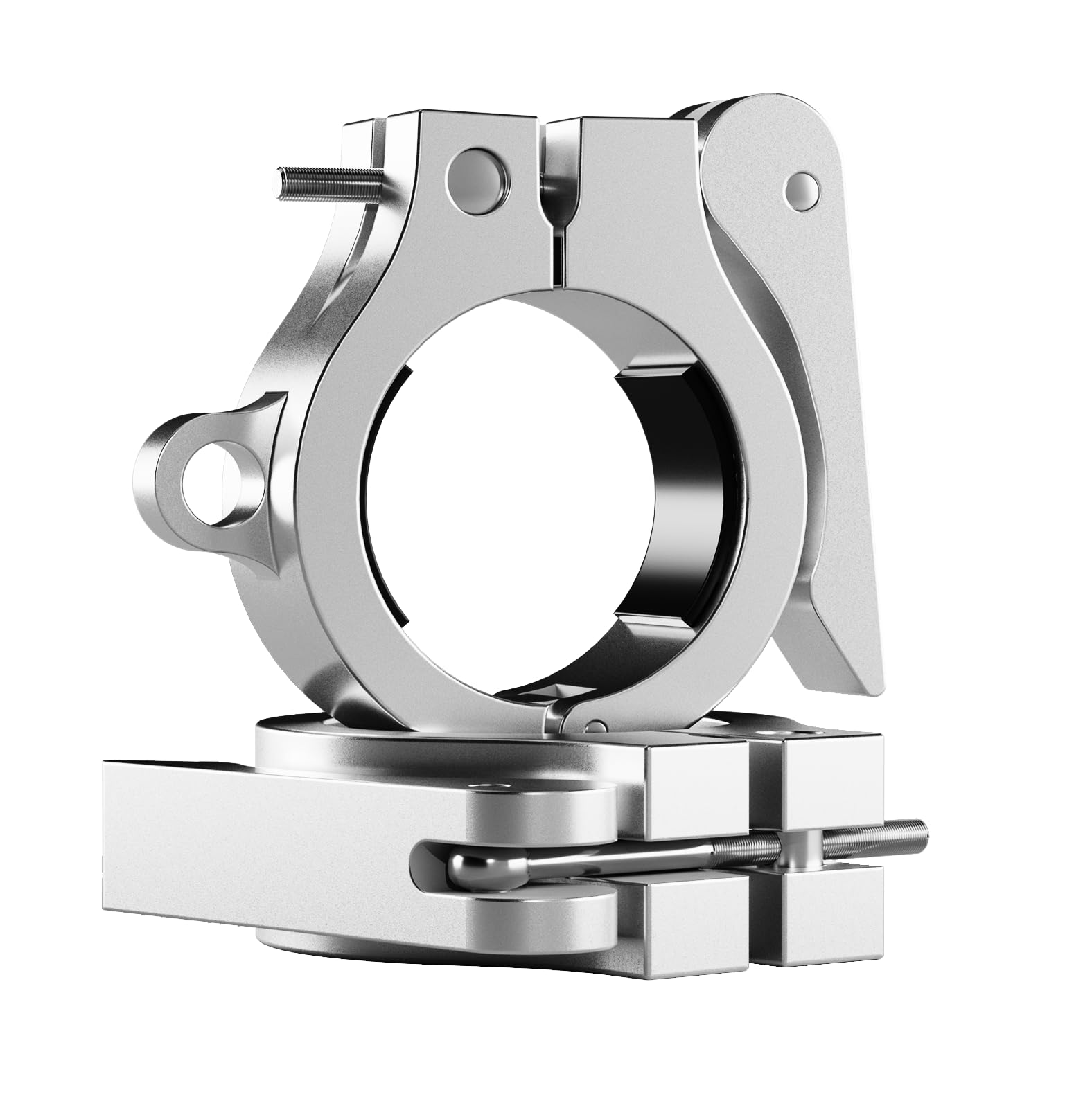 Abrazaderas de aluminio para barra de liberación rápida, 2 en 1, para gimnasio en casa, collar de barra olímpica, par de clips de peso de bloqueo para barra de 2 pulgadas, accesorio versátil