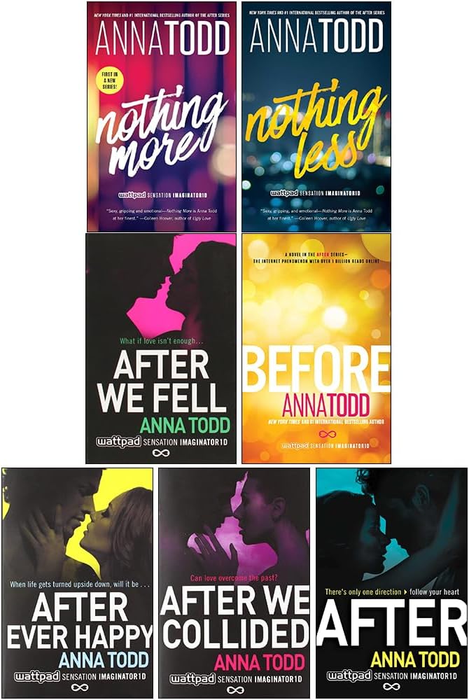 The After & The Landon Series 7 Books Collection Set By Anna Todd (After, After Ever Happy, After We Collided, After We Fell, Before, Nothing More & Nothing Less)