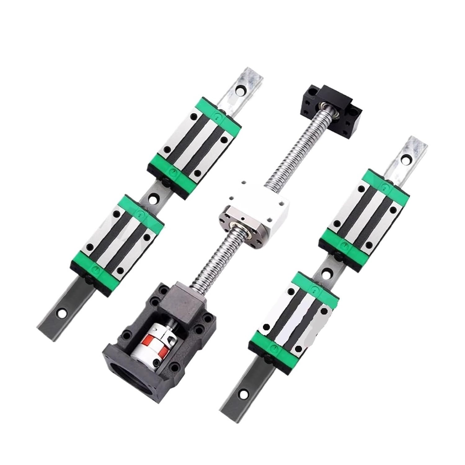 Metal Ball Screw nut end Processing SFU3205 300-1000mm Ball Screw Kit +HGR30 Linear Guide Kit with 4pcs HGH30CA Slider Blocks +HM25-110(950mm)