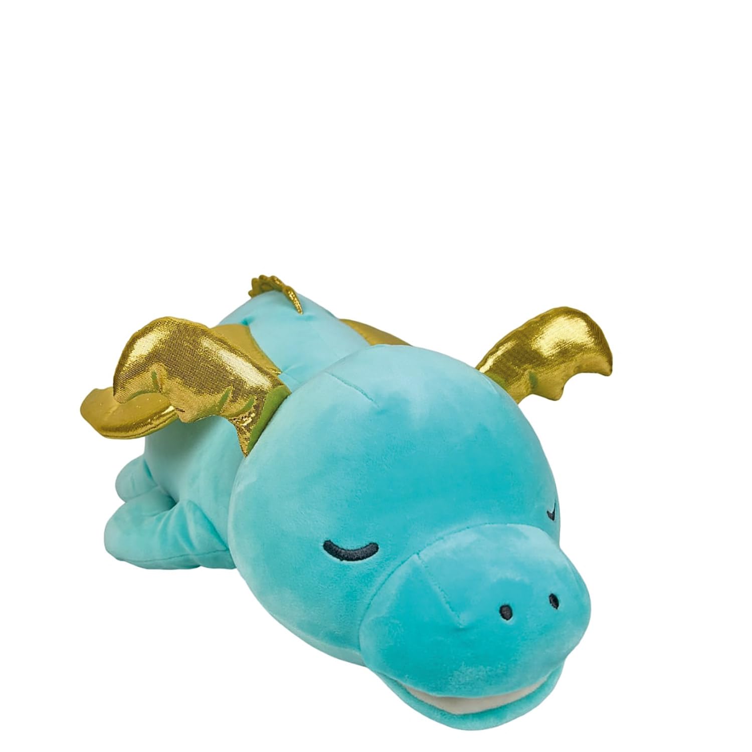 Nemu Nemu Animals 6292876 Plüschtier, Drache Dragold, Kuscheltier, extra weich und kuschelig, Stofftier, Designed in Japan, Kuschelkissen, Größe XXL, 66 cm