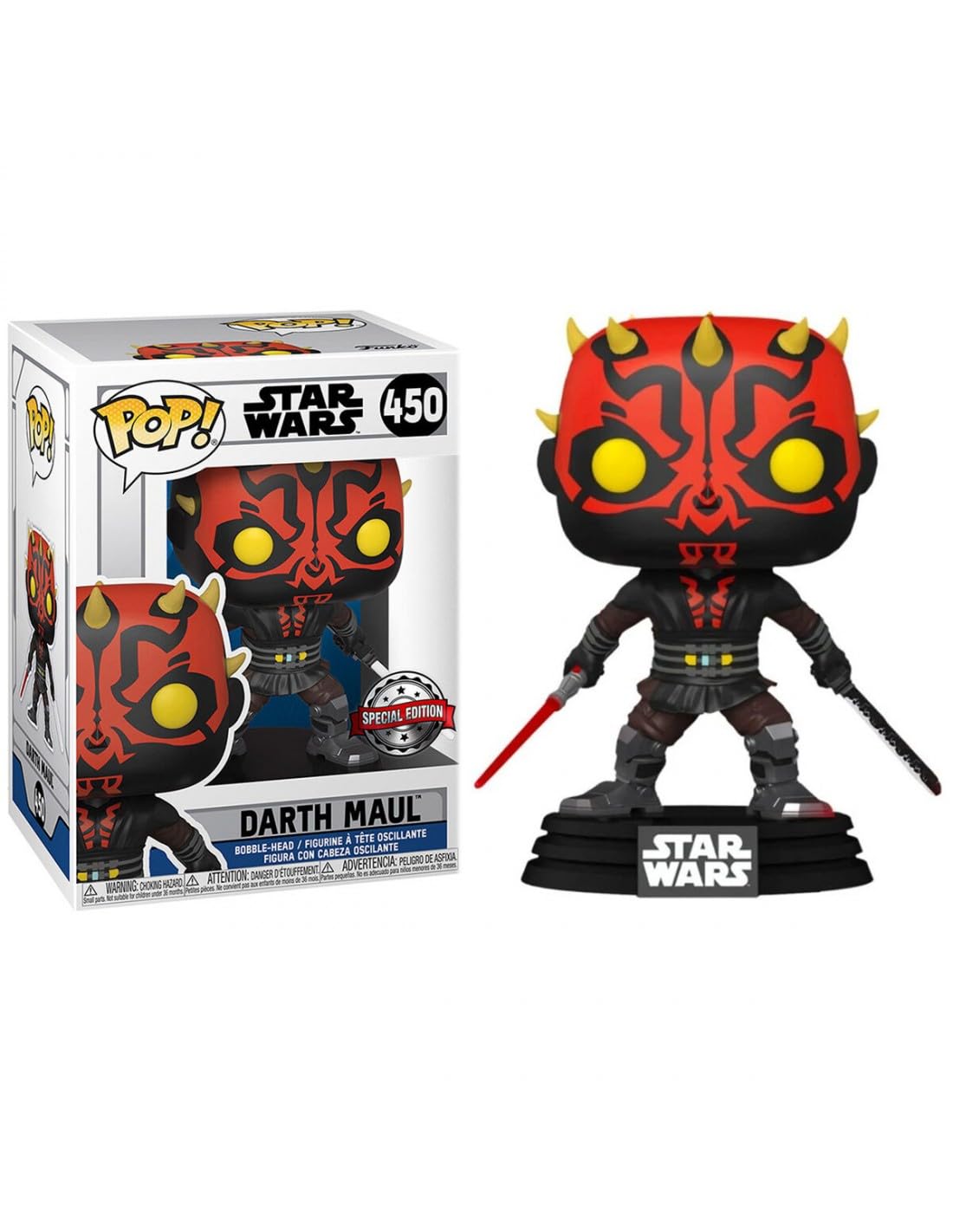 Funko Clone Wars Darth Maul With Two Lightsabers Us Pop! Vinyl