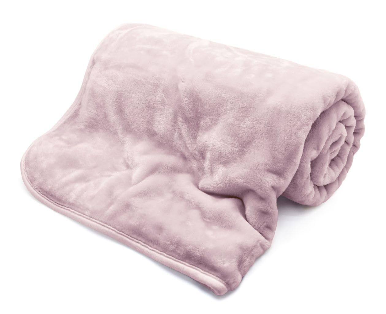 Lizzie Jacobs Pink New Faux Fur Fleece Throws Luxurious Super Soft Warm Cosy Sofa Settee Bed Mink Throws Blankets For Kids And Adults (Blush Double -150X200cm)