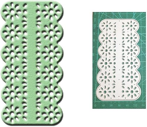 Miniatura 3 de Troqueles para hacer tarjetas, marco floral, troqueles de corte de metal, plantilla de relieve de palabras para bricolaje, álbumes de recortes,