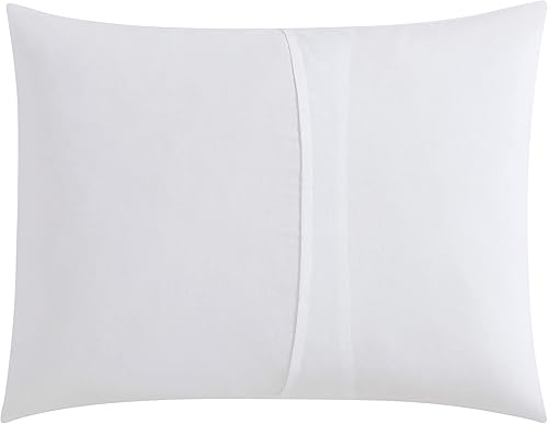 Miniatura 9 de Vera Wang - Juego de funda de edredón tamaño Queen, ropa de cama de algodón suave con fundas de almohada a juego, cierre de botón y lazos interiores