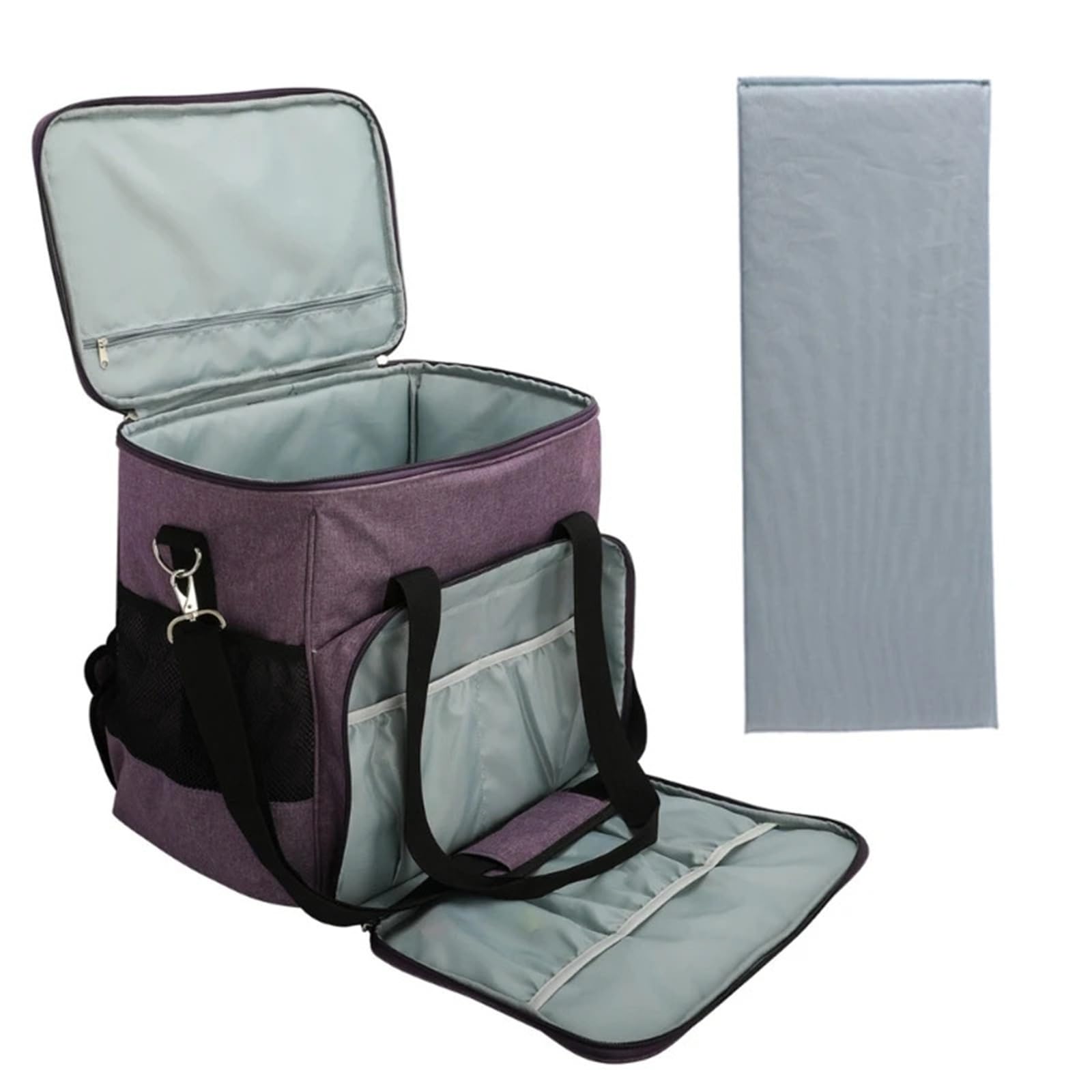 Estuche for máquina de Coser, Bolsa Transporte con Acolchado extraíble y Accesorios(Grey)