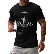 Round Neck Graphic Tees for Men Summer Fall Short Sleeve T-Shirt Basis Tops Blouse