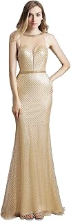 Women's Lace Prom Dresses Long Mermaid Formal Evening Ball Gowns