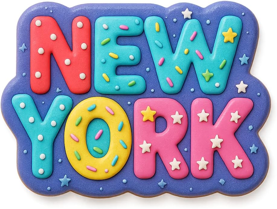 New York Word Cookie Cutter – 4x2.76" City Name Design for NYC-Themed Baking & Gifts (Random Color) image 4