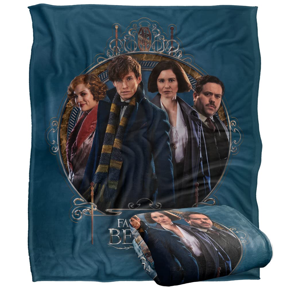 FANTASTIC BEASTS Blanket, 152 x 127 cm Where to Find ThemSilky Touch Super Soft Throw Blanket