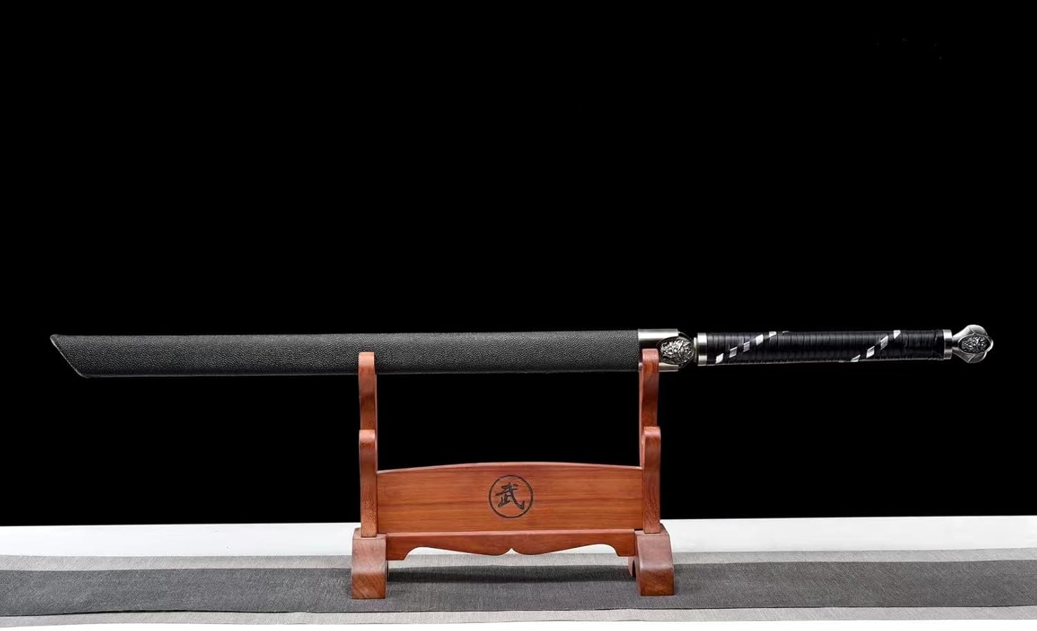 High-Manganese Steel,Roasted Blue Engraving Craft, Japanese Sword Katana Tatai