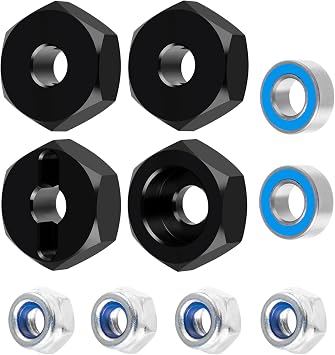 1/16 RC Car 12mm Wheel hex hub adapters for 1/16 Losi Mini JRX2