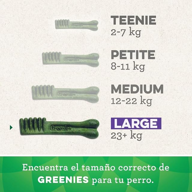 Foto 4 de 8 de Greenies Snack Dental 100% Natural para Perros Grandes 6x170g