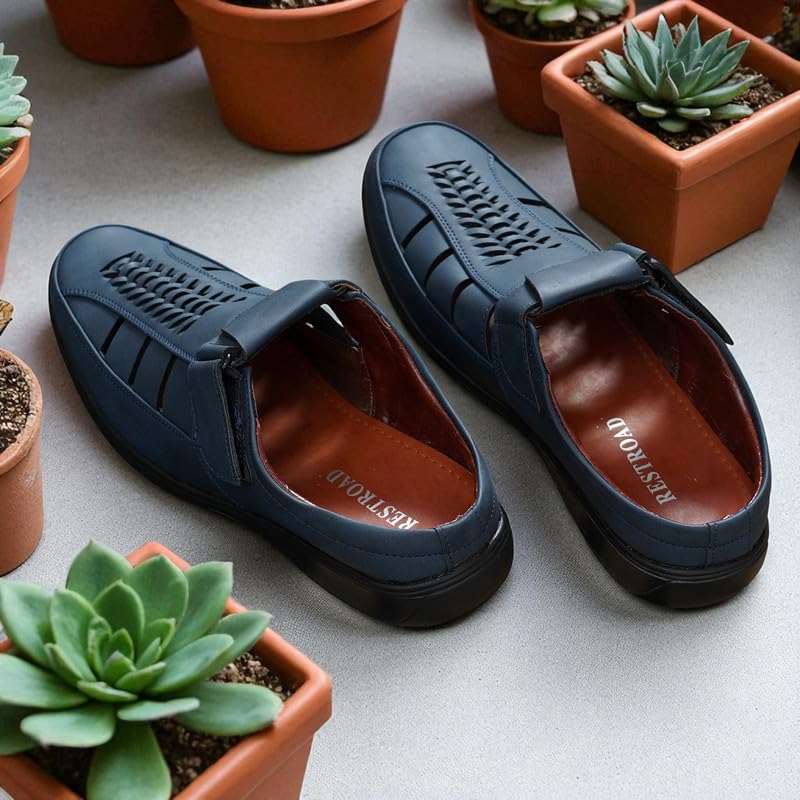 Image of Restroad Men's Synthetic Leather Sandals
