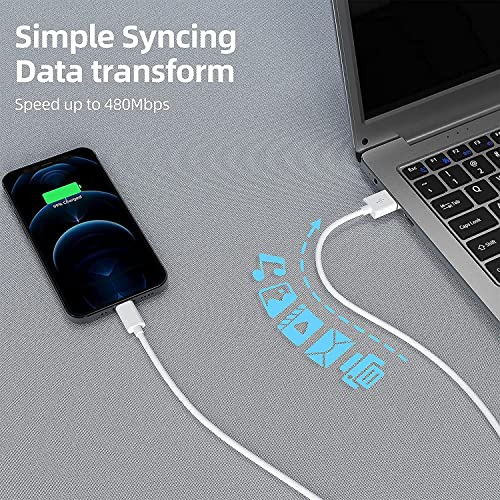 Iphone Charger [Apple Mfi Certified] 3Pack 6Ft Usb To Lightning Iphone Charger Long Cord High Speed Charging And Date Transfer Cable For Iphone 13/12/11 Pro Max Xs Xr Se2 8/7/6/5 Plus/Airpods/Ipad #TOP4