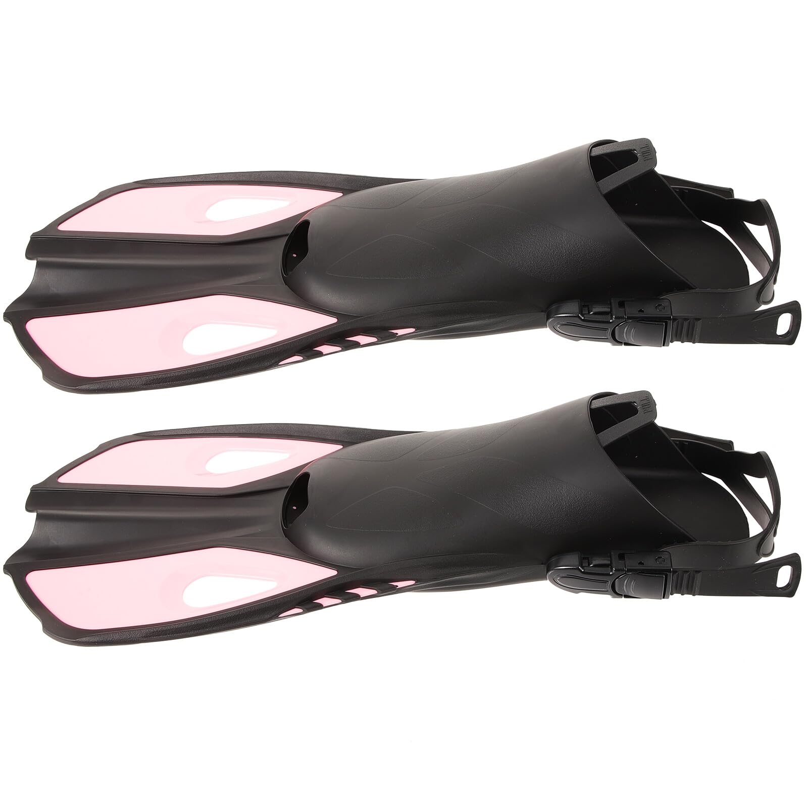 PRETYZOOM Aletas de Buceo Ajustables para Adultos, Color Rosa L/XL, de Goma Cómoda y Puntera Abierta, Equipo de Entrenamiento para Snorkel y Natación Recreativa