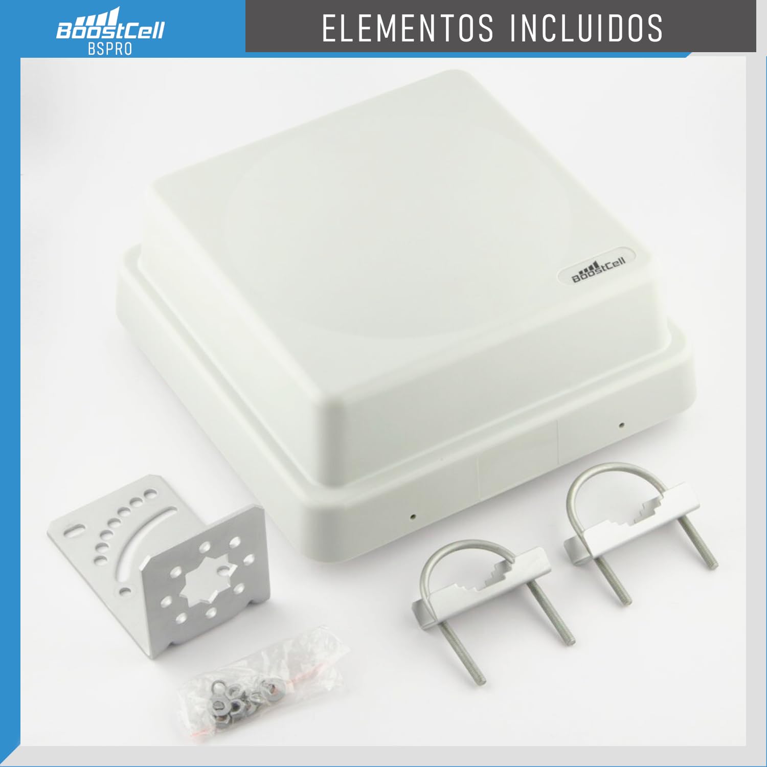 BSPRO. Antena 4G/5G LTE MIMO Direccional Exteriores. 700/800/900/1500/1800/2100/2600/3500 MHz. Compatible con routers con Conexiones SMA/TS9/RP-SMA. Cables de Baja pérdida de 5 Metros.