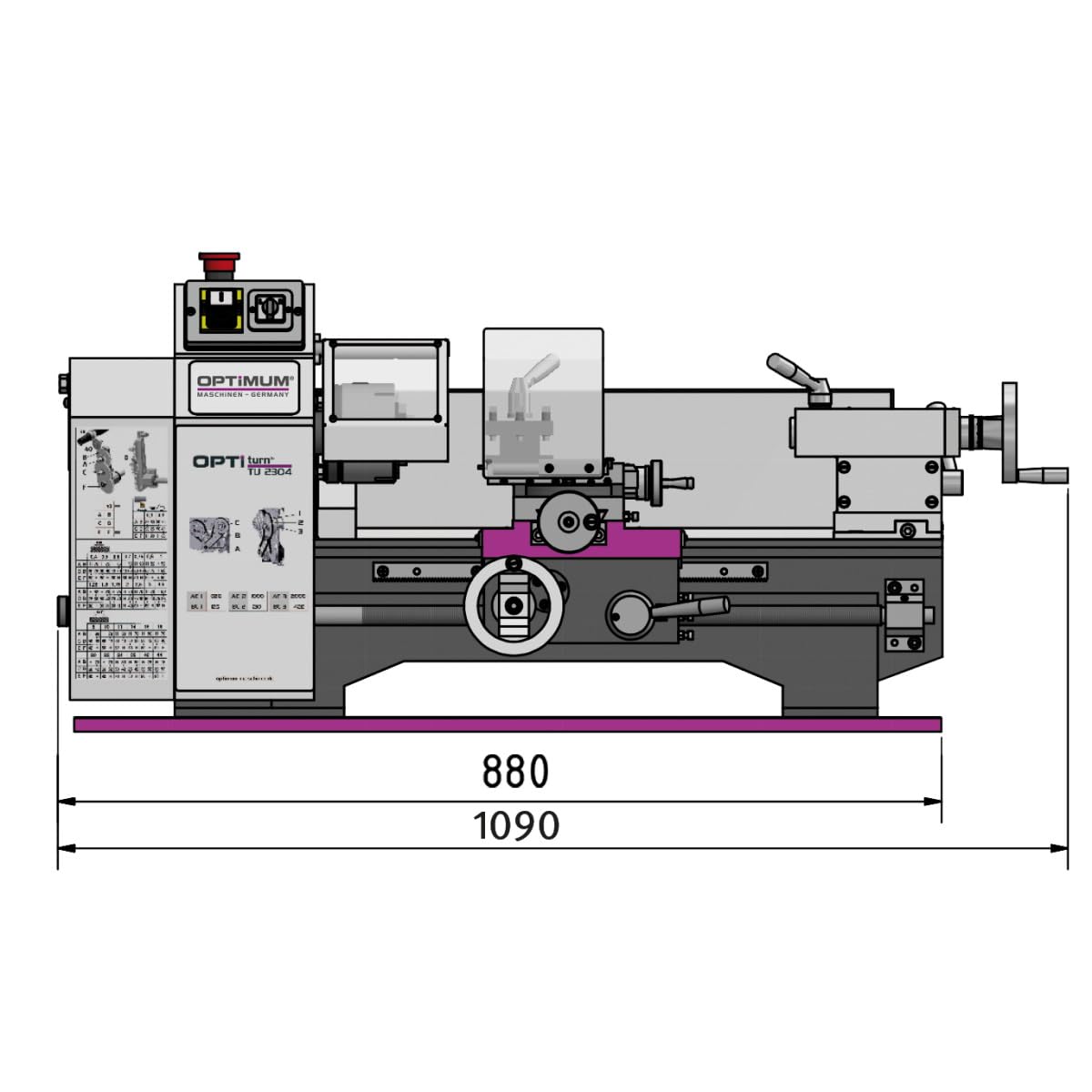 Torno completamente equipado TU 2304
