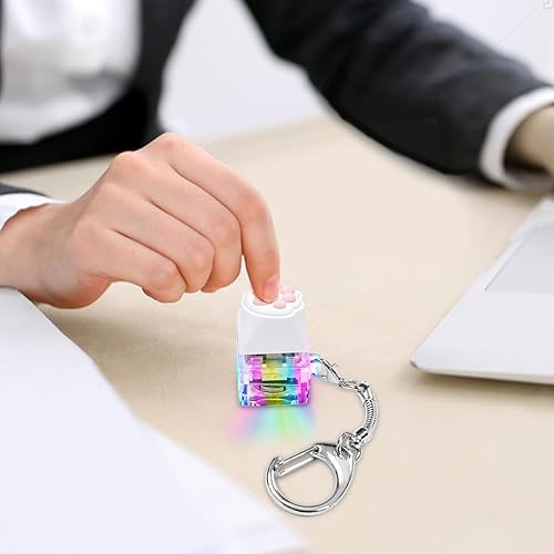 Miniatura 4 de Juguetes sensoriales con teclado para adultos, clicker de teclado y llavero de luz LED, juguetes divertidos sensoriales para aliviar la ansiedad