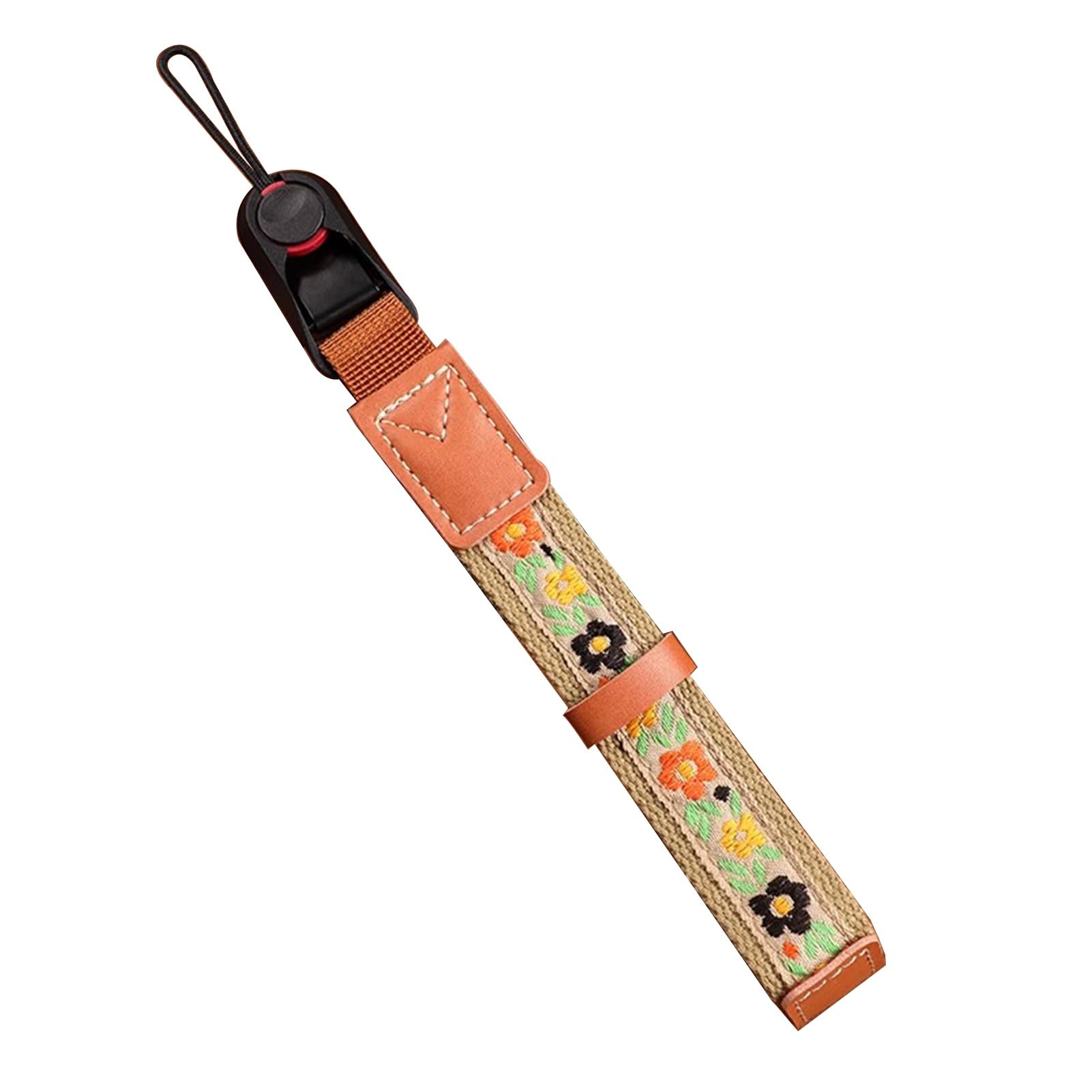 Flyiodfcxv One Color Camera Strap, Embroidery Camera Wrist Strap, Retro With Quick Release Buckle, For Vacation Photography Use