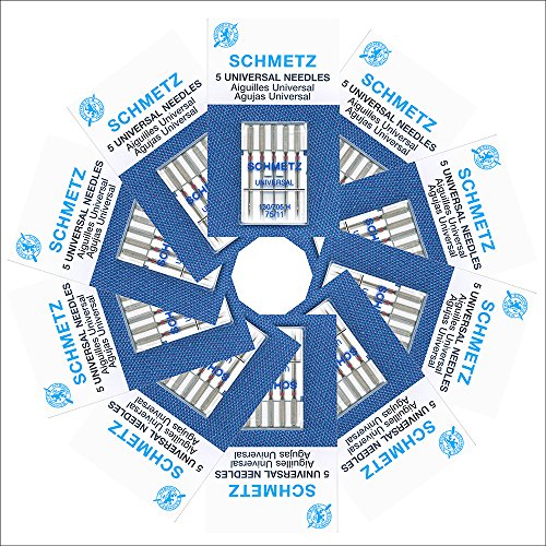 50 Schmetz Universal Sewing Machine Needles - 75/11 - Box Of 10 Cards #TOP1