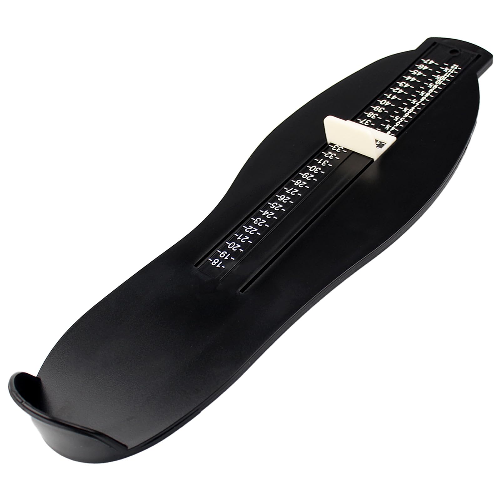 1 pièces Jauge de pied noir,Pedimetre Adultes avec Barème,mesure pied,Mesure des chaussures de 18 à 47,pour le Mesureur de Chaussures Déterminer la Pointure