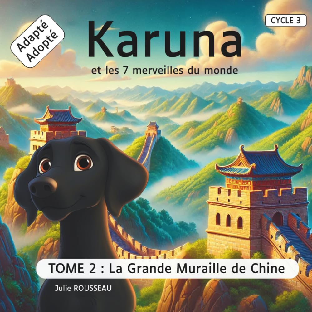 Karuna et les 7 merveilles du monde - Spécial DYS : Livre pédagogique adapté Dyslexique Cycle 3 de lecture: TOME 2 : La Grande Muraille de Chine