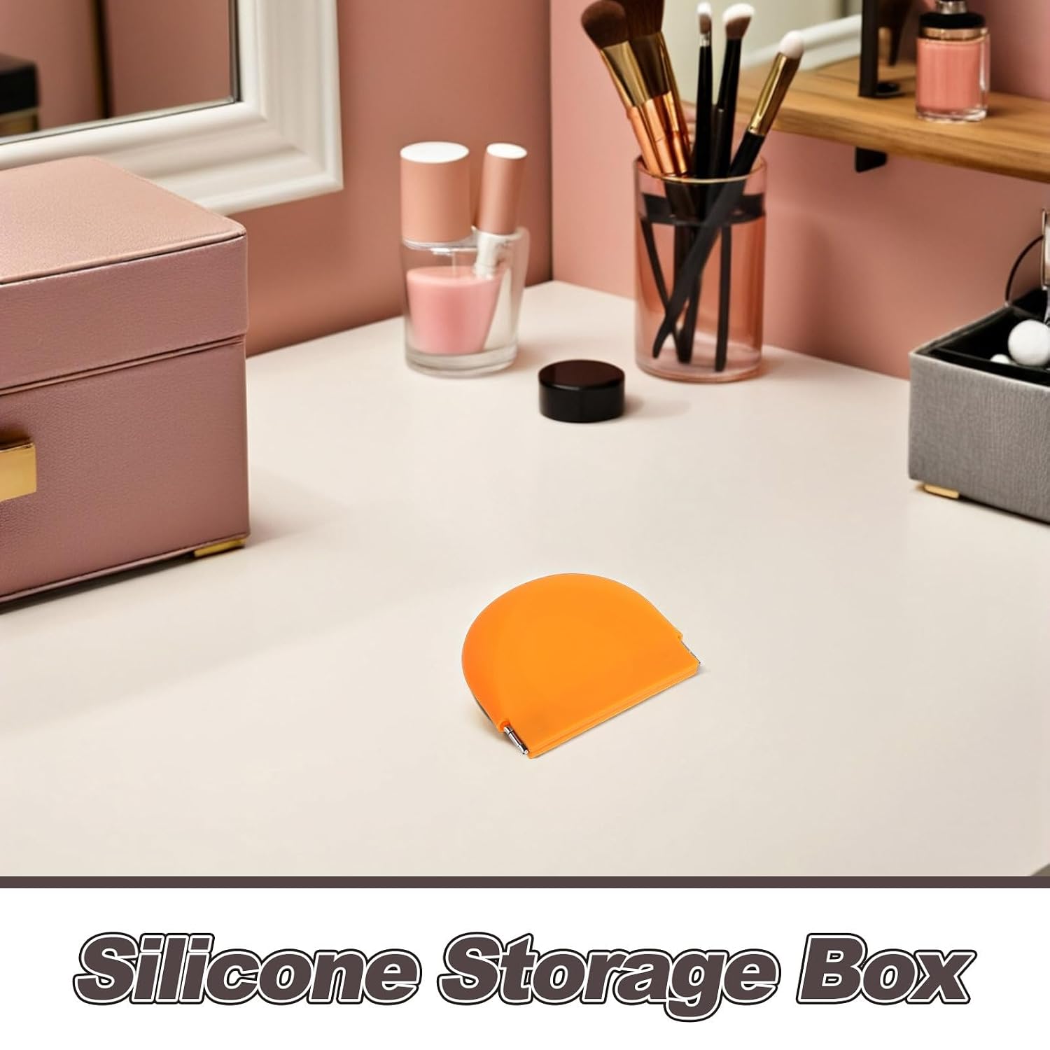 Retainer Case with Vent Holes: Silicone Mouth Guard Container - Dental Storage Box for Women Office Travel Night Teeth Aligner Squeeze Coin Purse
