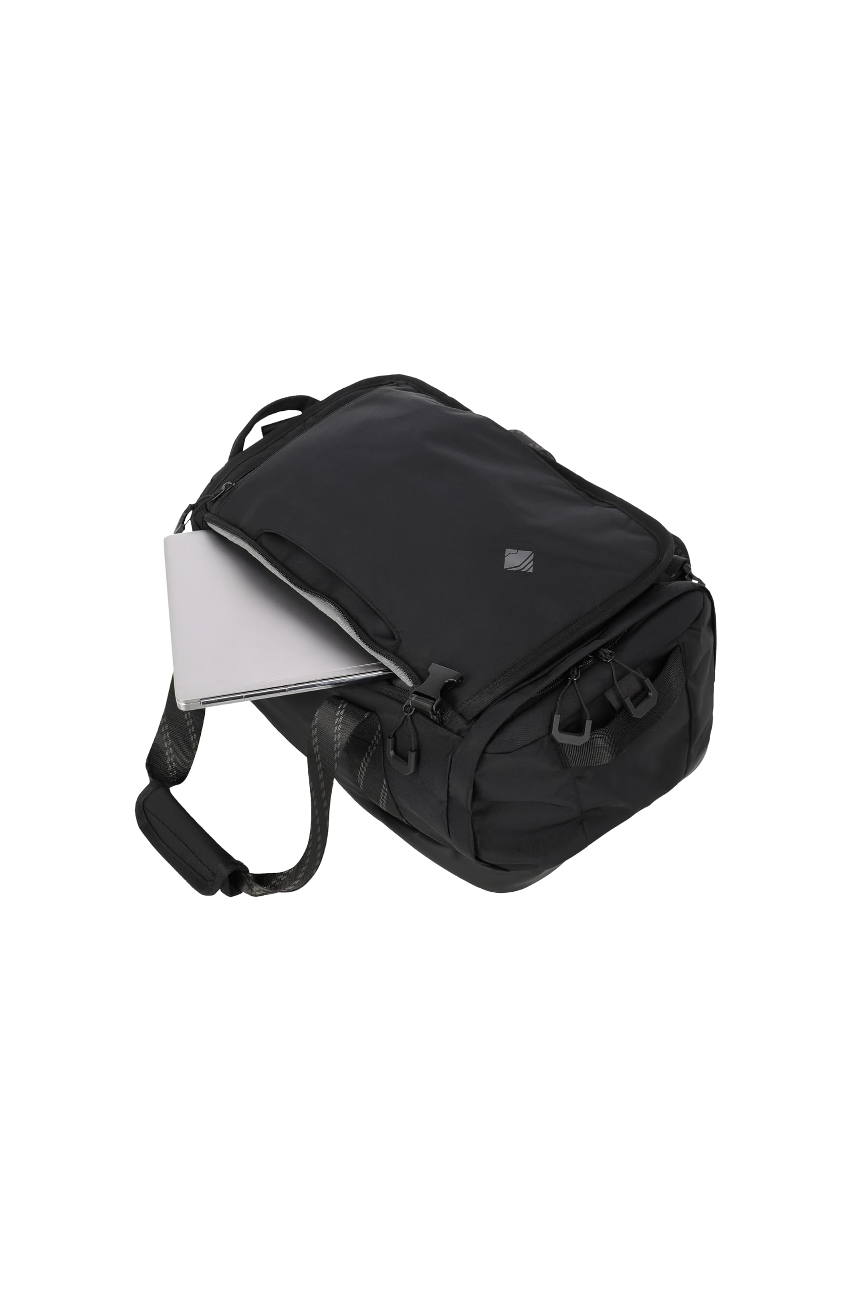 travelite Reisetasche Venture LINE S, 40x25x20 cm, 24 L, recyceltes Polyester, Handgepäck Tasche mit Rucksackfunktion und Trolley-Aufsteckfunktion, Weekender