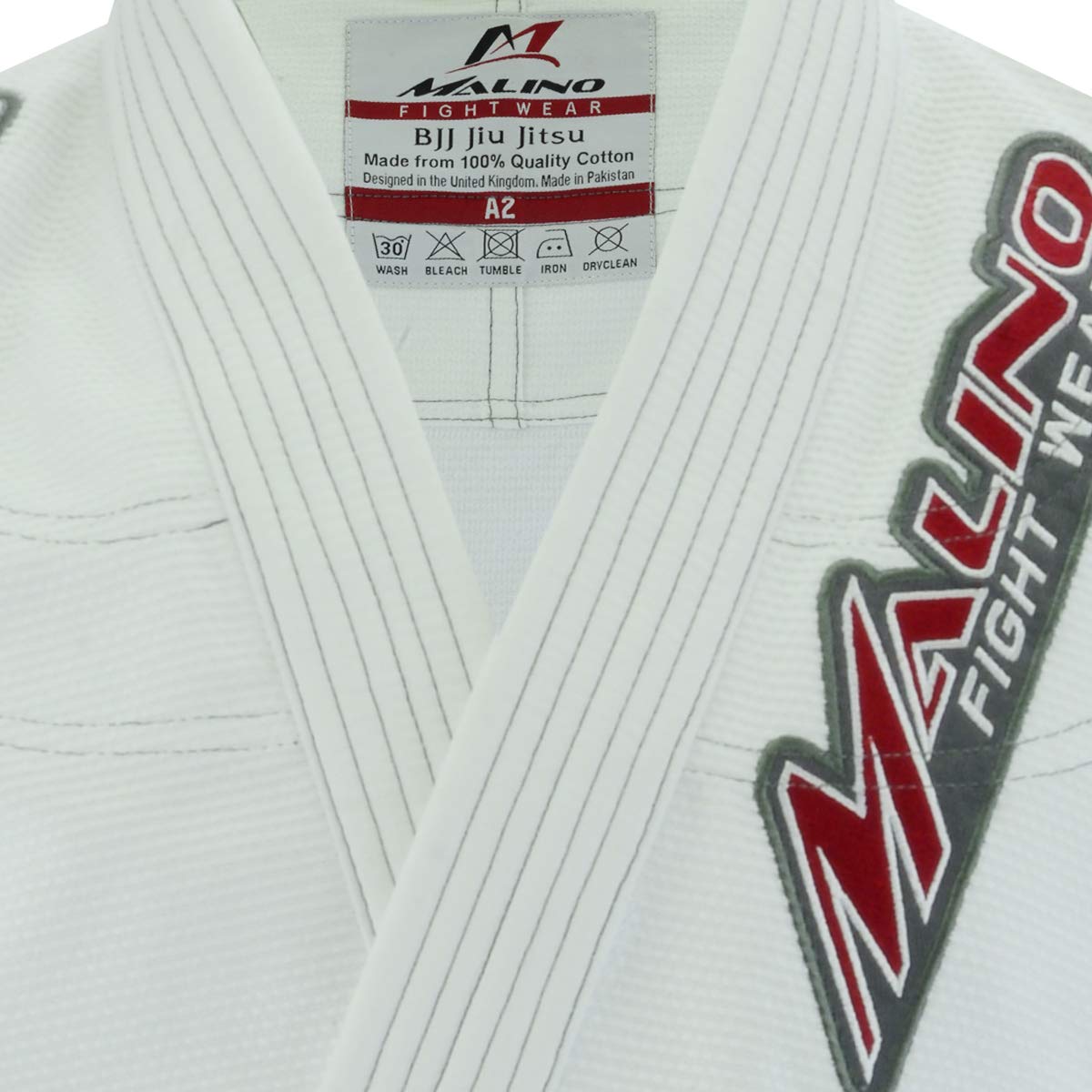 Malino Professionale Brasiliano Jiu Jitsu Gi Suit Blu BJJ Uniforme Perla Tessuto Cotone 450Gsm, Pantaloni 10oz Ripstop Size