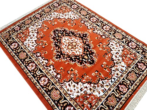 Image of Home Decore Acrylic Carpet for Your Living Room & Drawing Room Aywhere in Your Home (150x210 Red Colour)- 5x7 Feet