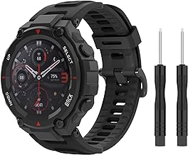MoKo Correa de Reloj Compatible con Amazfit T-Rex/T-Rex Pro, Pulsera Deportiva de Repuesto de Silicona Suave con 2 Destornilladores