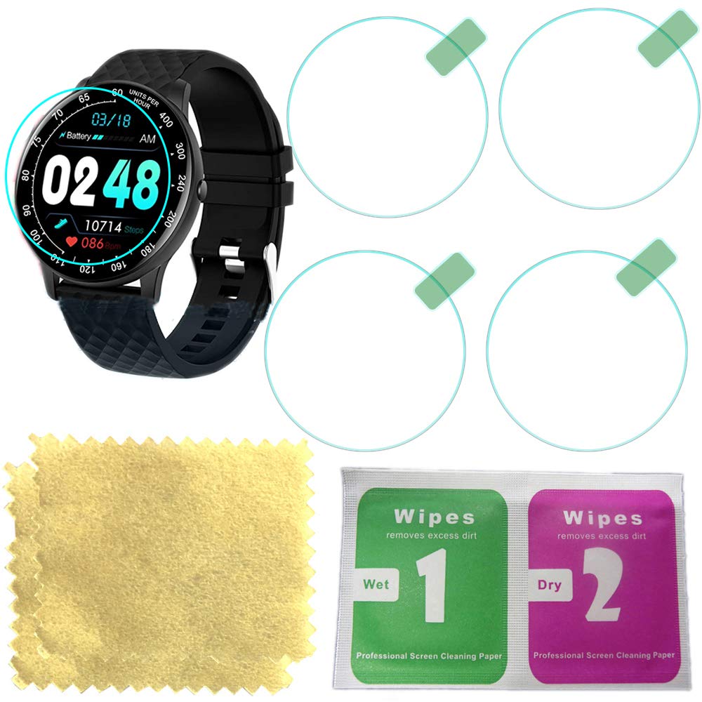 Octelect Tempered glass screen for amokeoo round smart watch screen protector screen protector