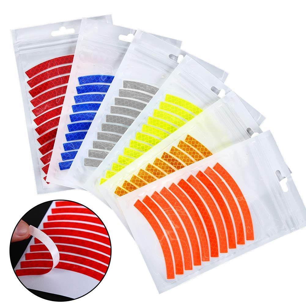 12 Pièces Catadioptre Velo, Réflecteur De Vélo Avant Et Arrière Blanche Rouge Réflecteur De Rayons De Roue De Vélo, Pour Améliorer La Sécurité De La Conduite De Nuit, Adaptés à Tout Type