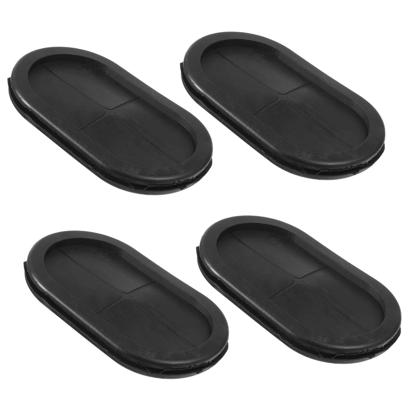 DOITOOL Rubber Grommets Gasket Set 4 Pcs Coils Wire Protection Grommets for Cable Hole Firewall Pass