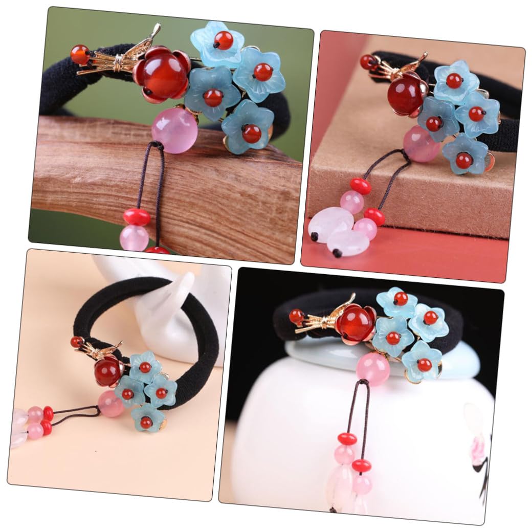 2pezzi Vintage Agate Hair Tie Elegante Fascia Per Per Ponytail e Acconciature Retro Accessorio Per Occasioni e