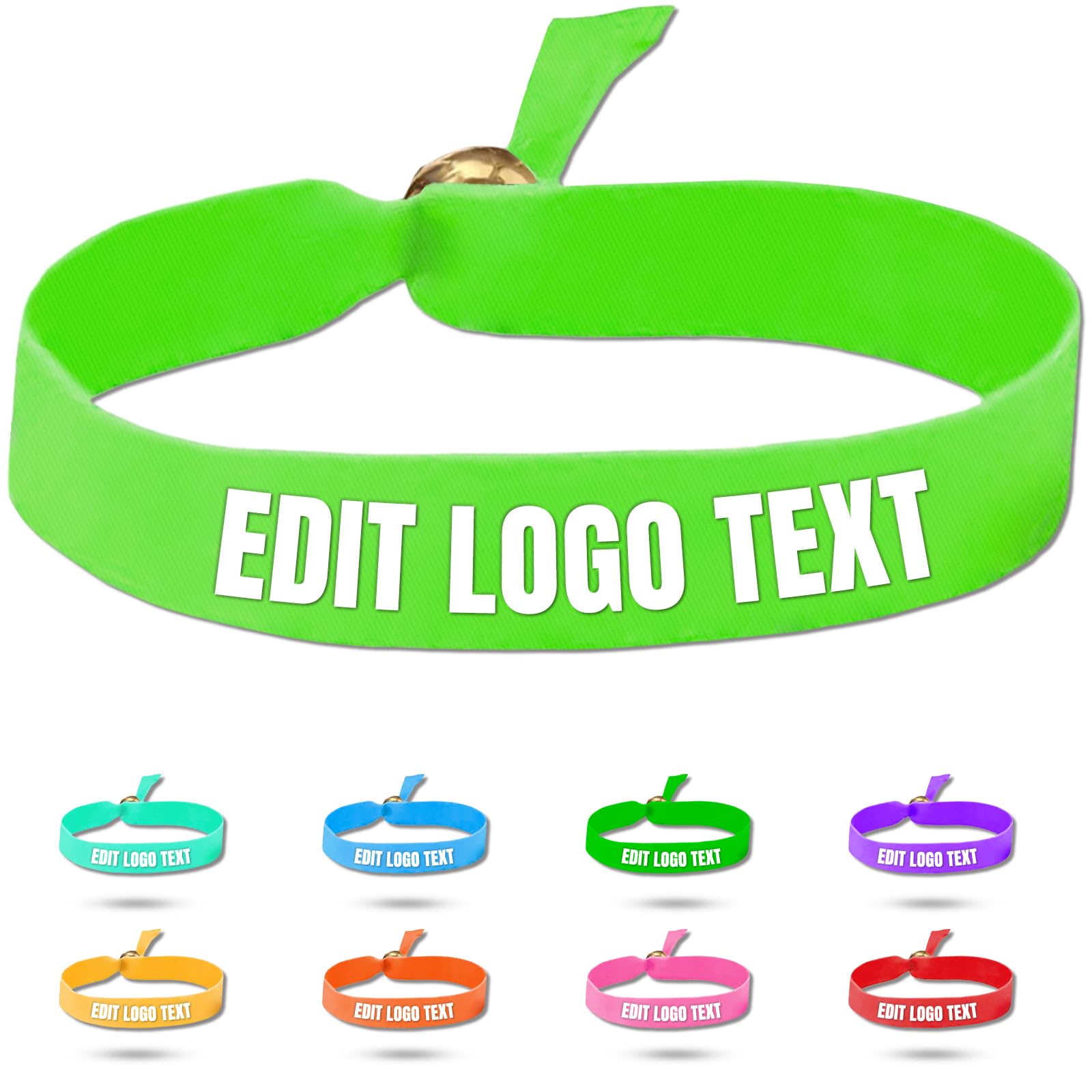 Zkgiftsdz Custom Cloth Wristbands for Events, Personalized VIP Bulk Colored Wrist Bands, Customizable Festival/Concert/Party Bracelets with Logo โ image 1