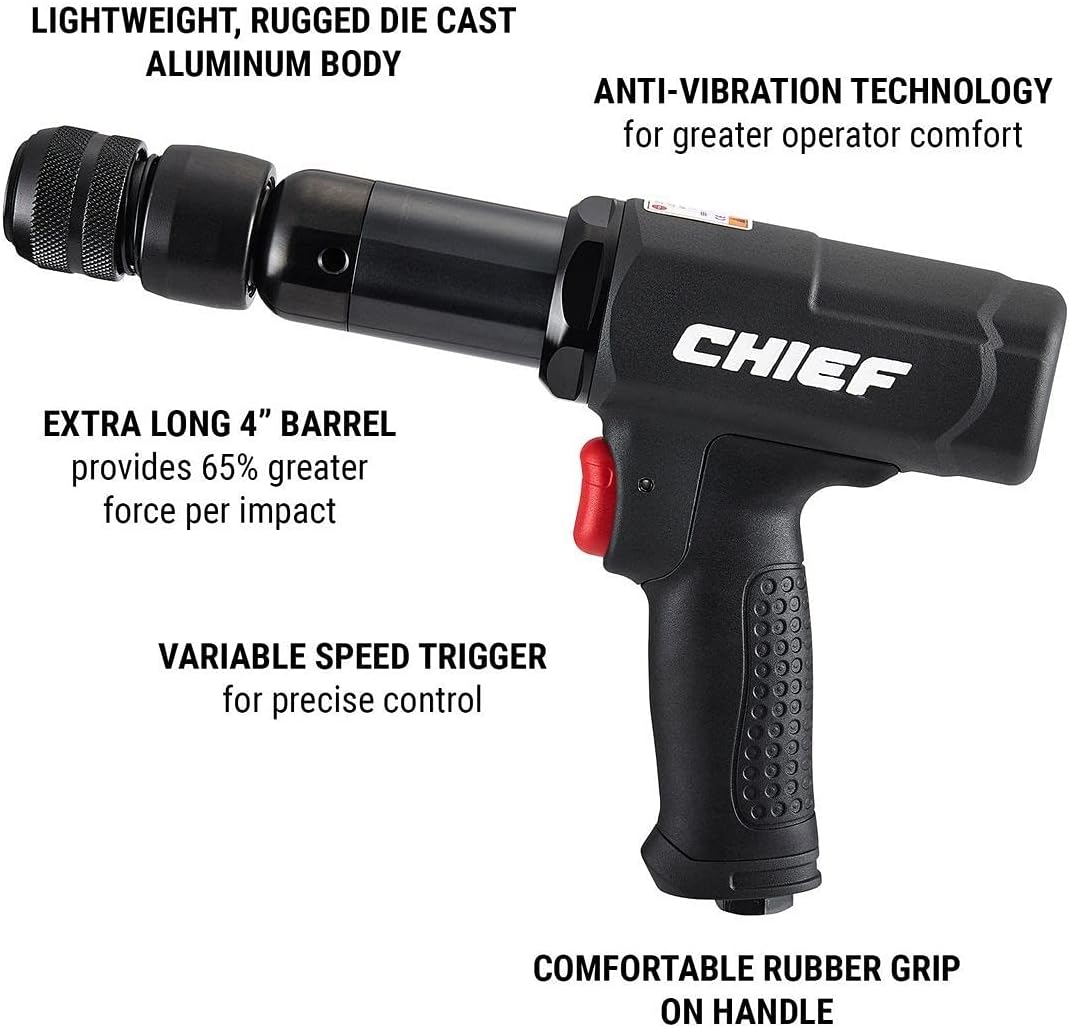 HFT Professional iImpact Long Barrel Air Hammer By CHIEF
