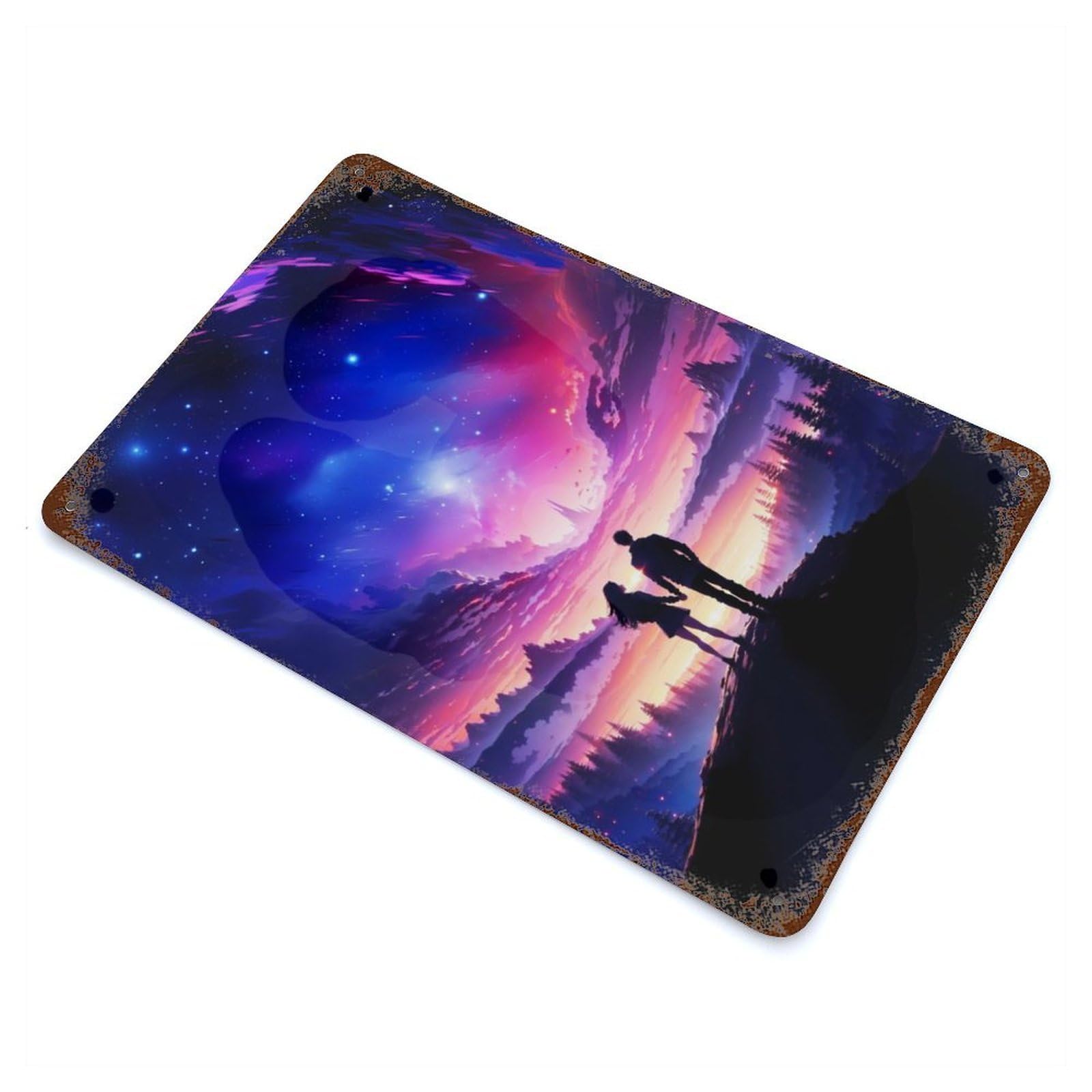 Stellar Companionship Weathered Tin Sign 11.8"x7.9", Novelty Wall Decor for Garage, Pub Or Kitchen