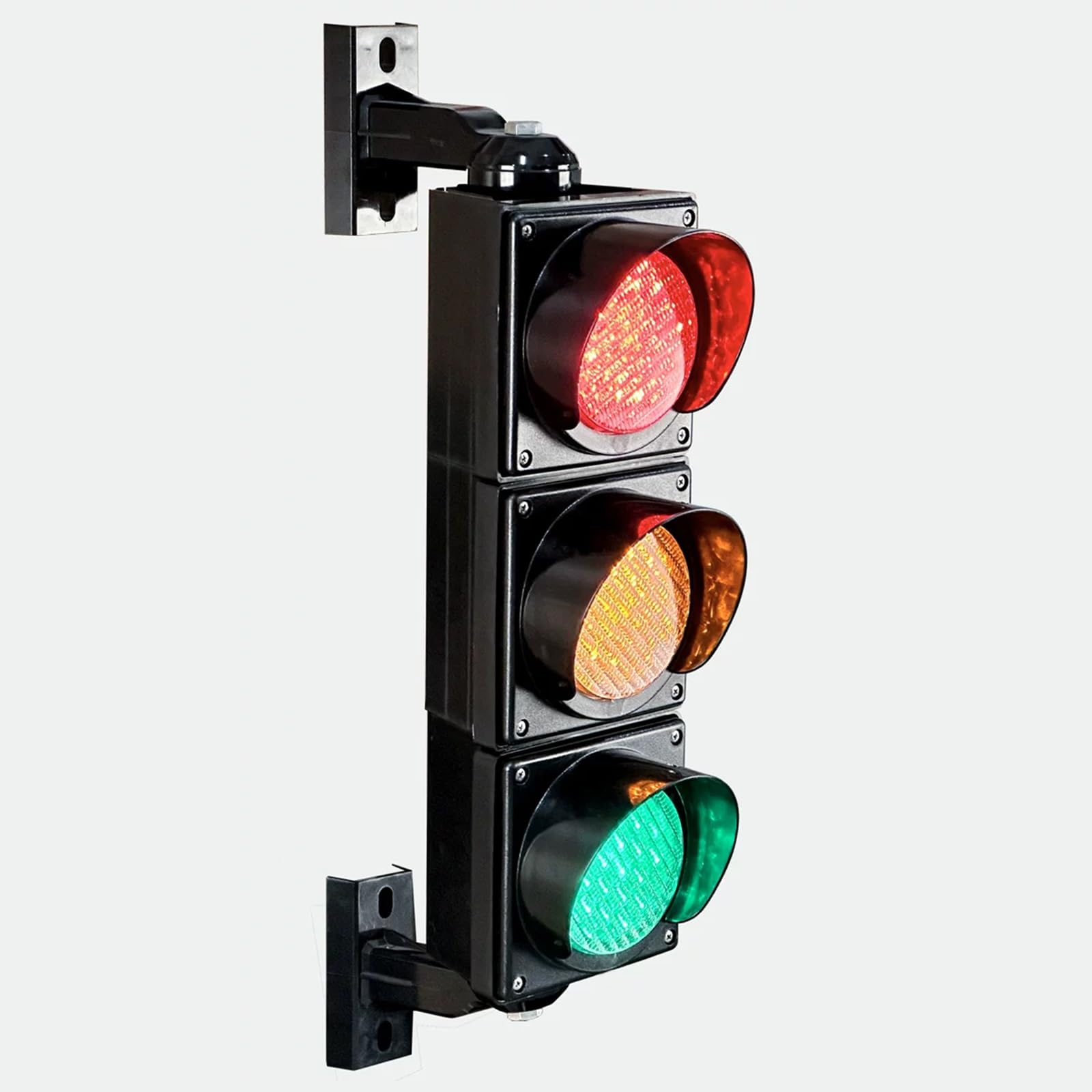 Decorazione da Parete con Luce Siqnal Rossa/Verde | Luce Stop Industriale, CA 85-265 V, Alloggiamento In PC, For Magazzino, Edilizia(3 LIGHT)