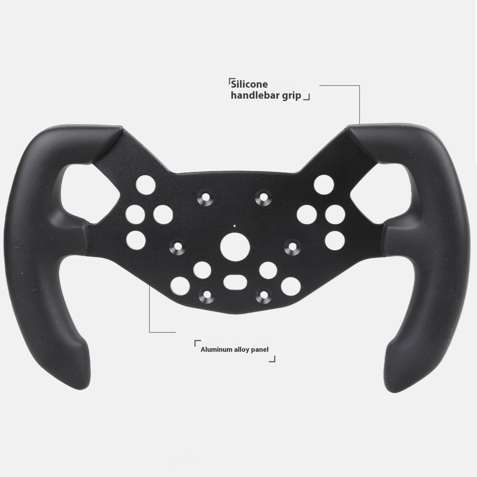 Piceioep Rennsimulations Lenkrad verbessert die Genauigkeitskontrolle des Silikongriffs, geeignet für Gaming Systeme der V10-Serie, Aluminium Rennsimulator Lenkrad