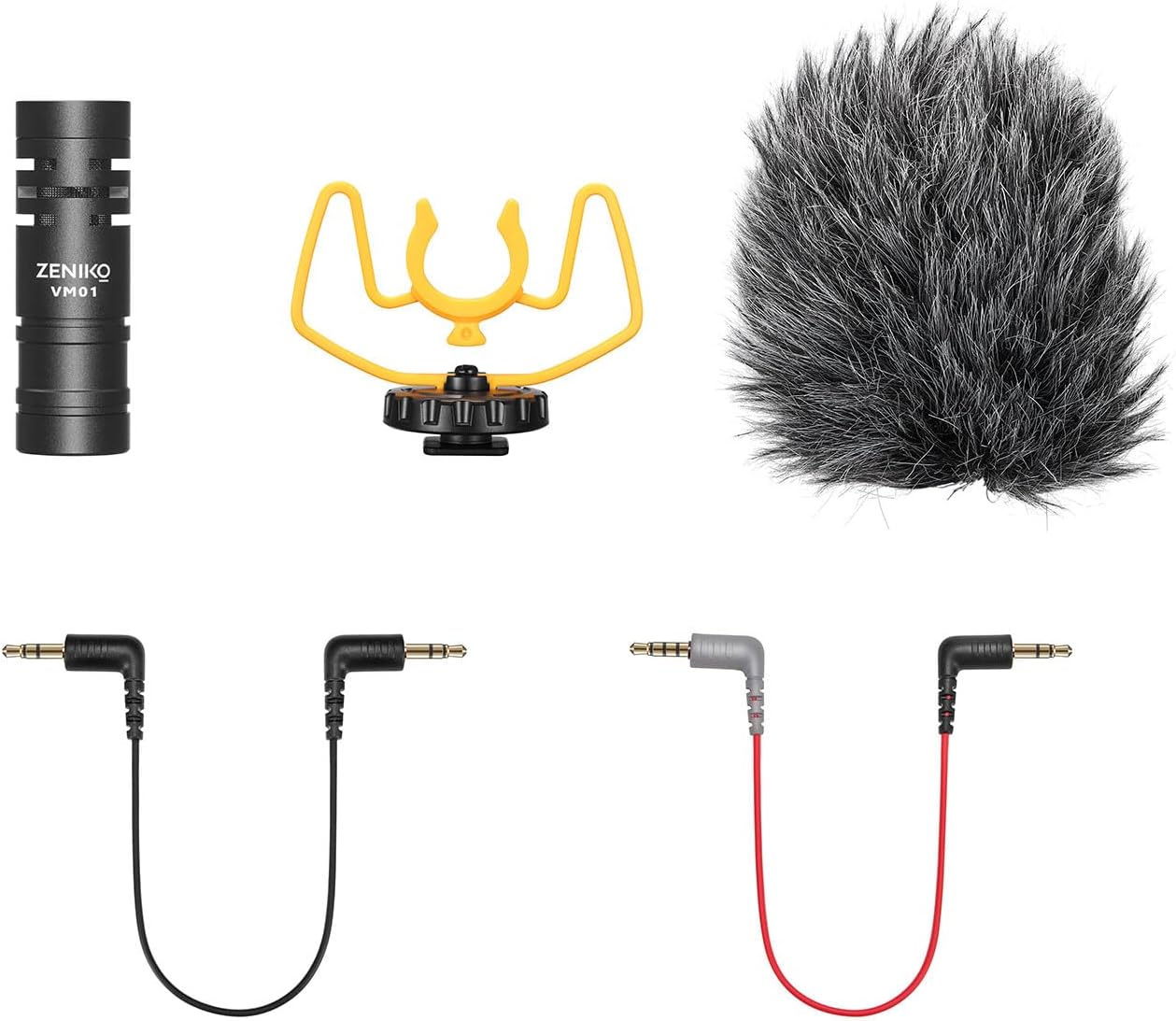 VM01 Professional Video Microphone, Lightweight Directional Shotgun Microphone for Camera, Smartphone, with Shock Mount Deadcat Windscreen - Image 6