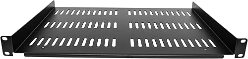 Vista 4 de StarTech.com Estante para servidores de 1U – Bandeja voladiza universal ventilada para rack y gabinete de equipo de red de 19 pulgadas – Diseño