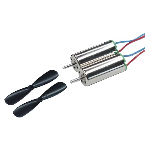 Electronic Spices Metal Dc 3.7V 716 7X16Mm Micro Coreless Motor With Propeller High-Speed Mini Drones (2 Motors + 2 Propellers)