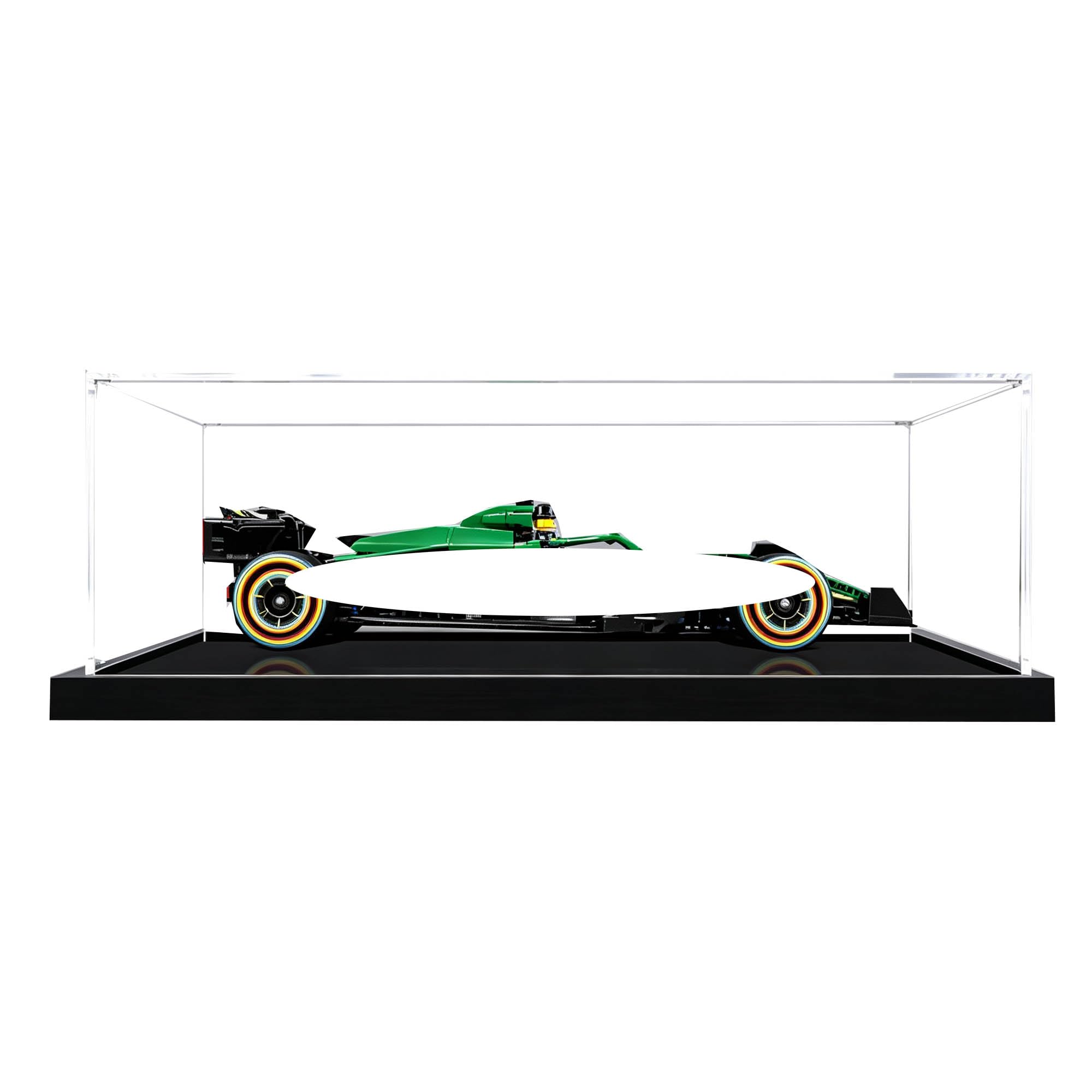 Clear Acrylic Display Case, Fits for for Le-go 42240 Sets (Black 3mm)
