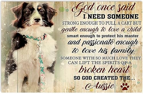 Rompecabezas de madera de 500 piezas para adultos God Once Said Aussie Dog Lover Rompecabezas desafiante para la juventud divertido rompecabezas