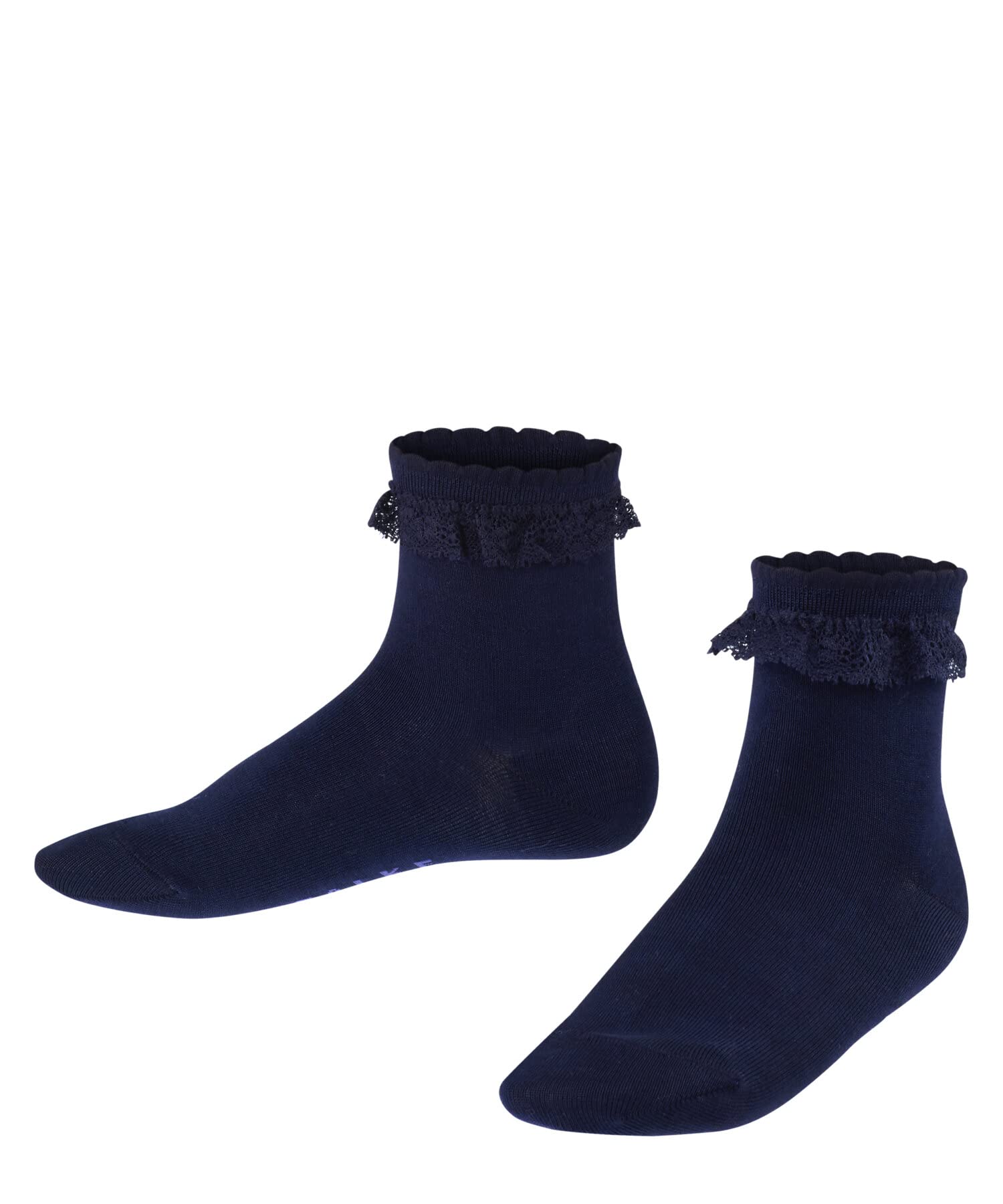 Falke Unisex niños Romantic Lace calcetines Transpirable Algodón Textura Fina Elegante Con Puños De Volantes Ideal Para Ocasiones Festivas Como La Comunión 1 par
