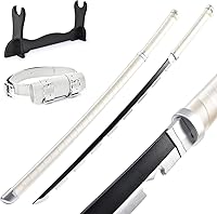 Vista 1 de Espada Demon Slayer de 41 pulgadas, con soporte de exhibición y cinturón, espada de Rengoku/espada de Tanjiro/espada de Zenitsu/textura original