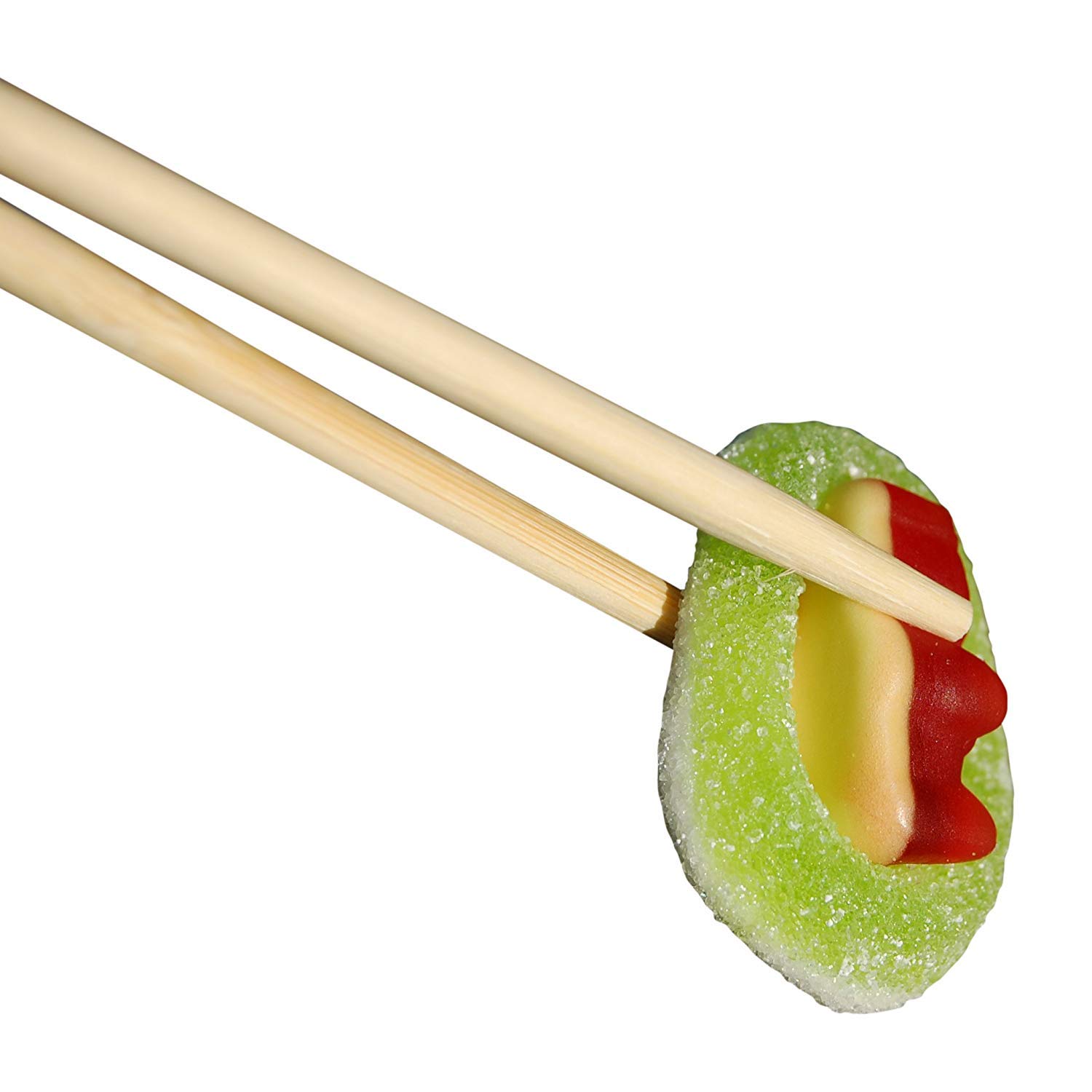 Raindrops Gummy Candy Sushi Bento Box with 6 Kinds of Sushi Rolls and Garnishes - 1 Tray with 21 Sushi Bites of Marshmallows, Licorice, Sour Strips, Gummi Bears and Fish - Fun and Unique Candy Gifts : Grocery & Gourmet Food