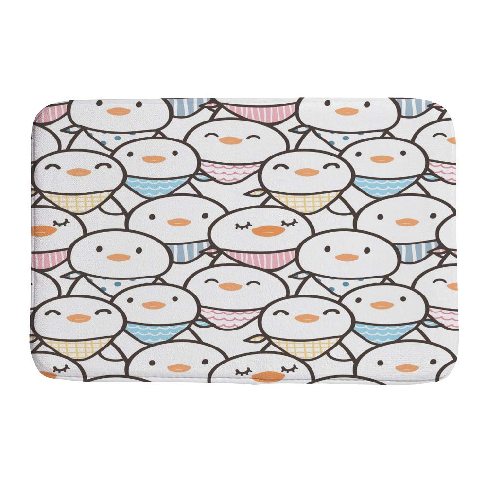Tapis de bain chat absorbant lavable 78x50 cm avec envers antidérapant pour douche et bain